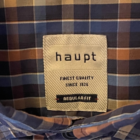haupt men’s size 15.5 button-down, casual shirt - Picture 2 of 4
